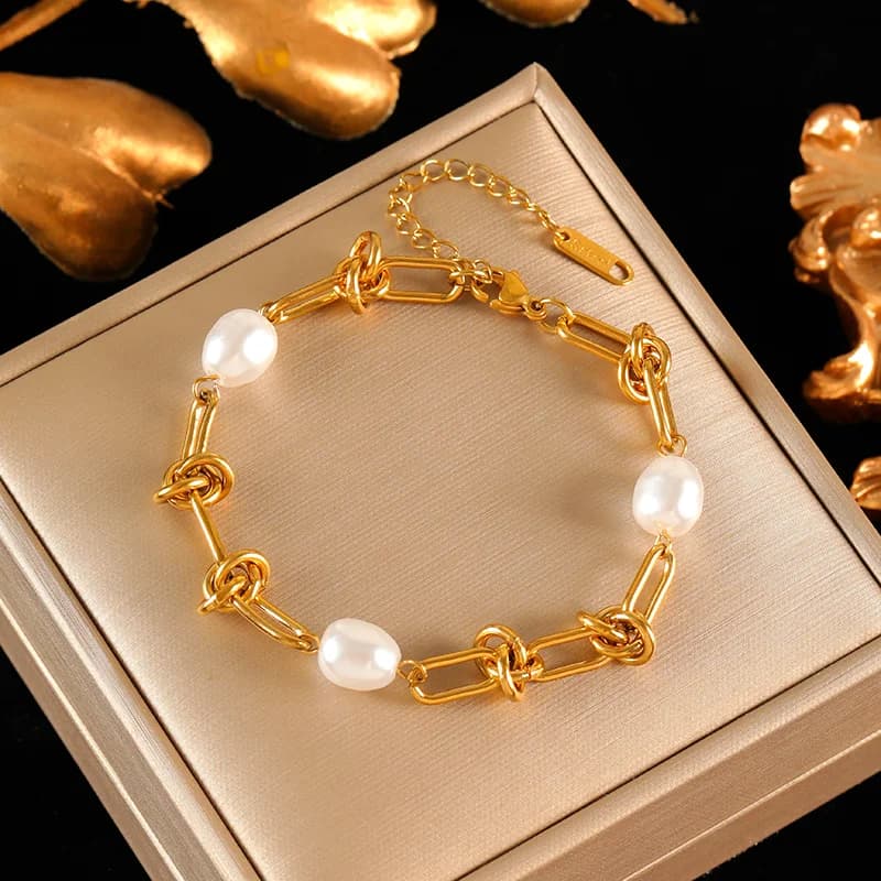 Zircon Chain Necklace and Bracelet Set