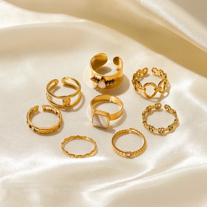 Gold Vintage Cuff Rings