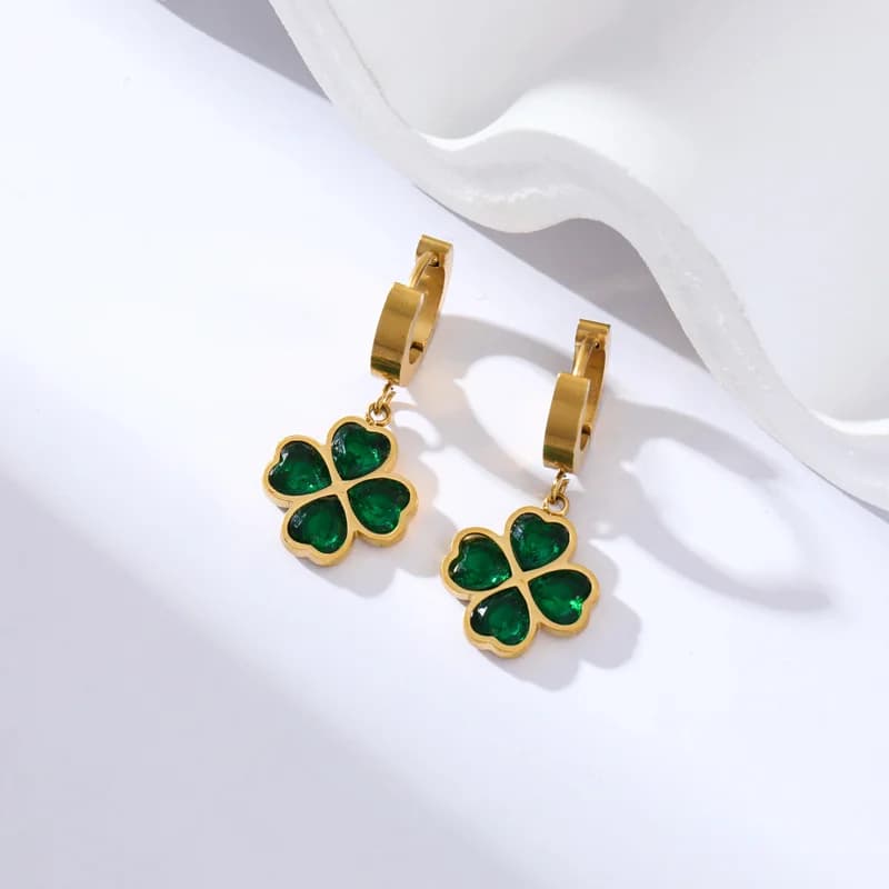 Stainless Steel Flower Butterfly Bear Drop Earrings