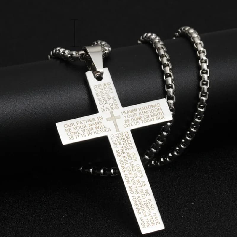 Cross Metal Pendant Necklace