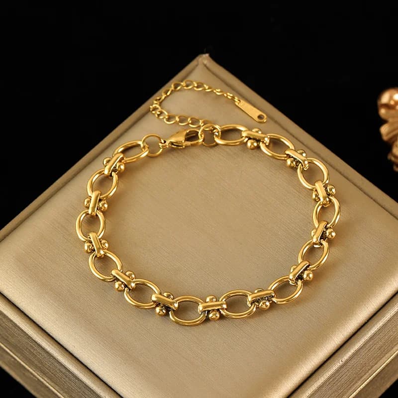 316L Stainless Steel Three-Color Multi-Layer Bracelet