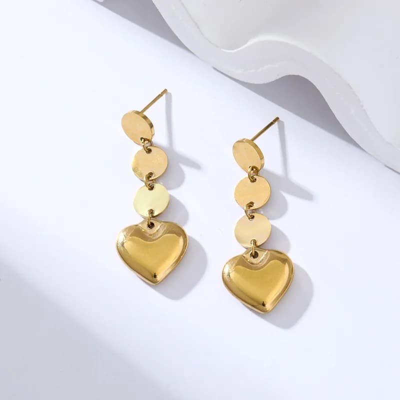 Gold Color Tassel Dangle Earrings